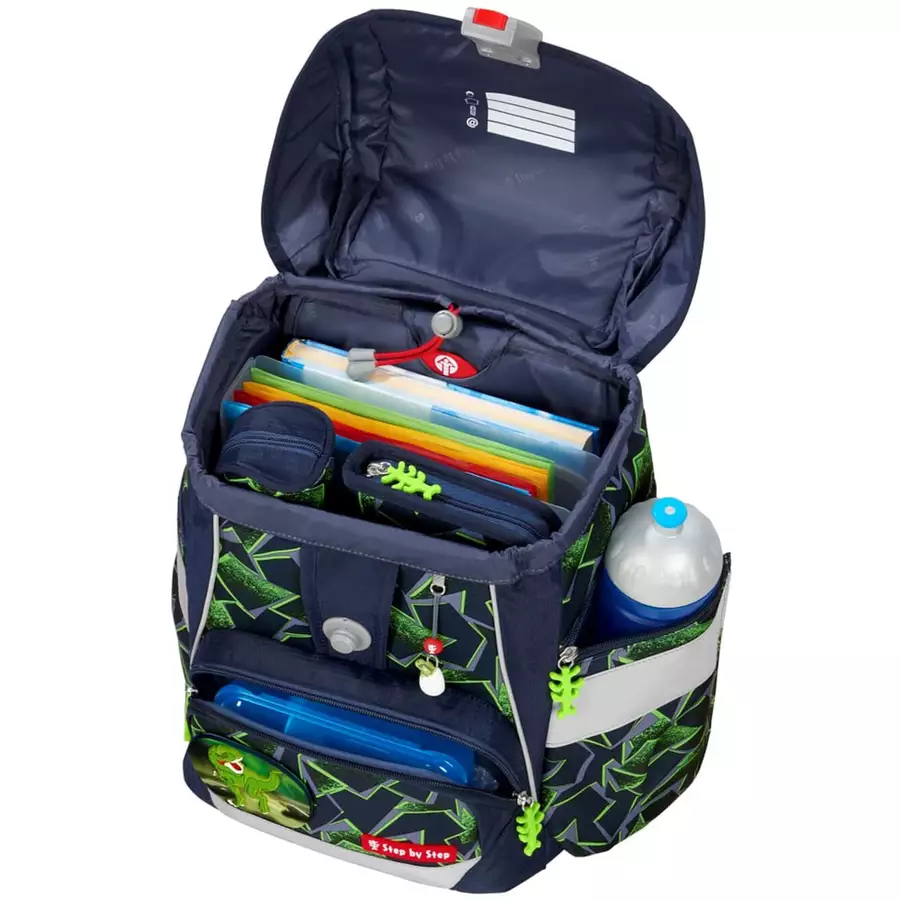 Step by 2in1 Plus - Schulranzen Set 6tlg. Wild T-Rex Taro