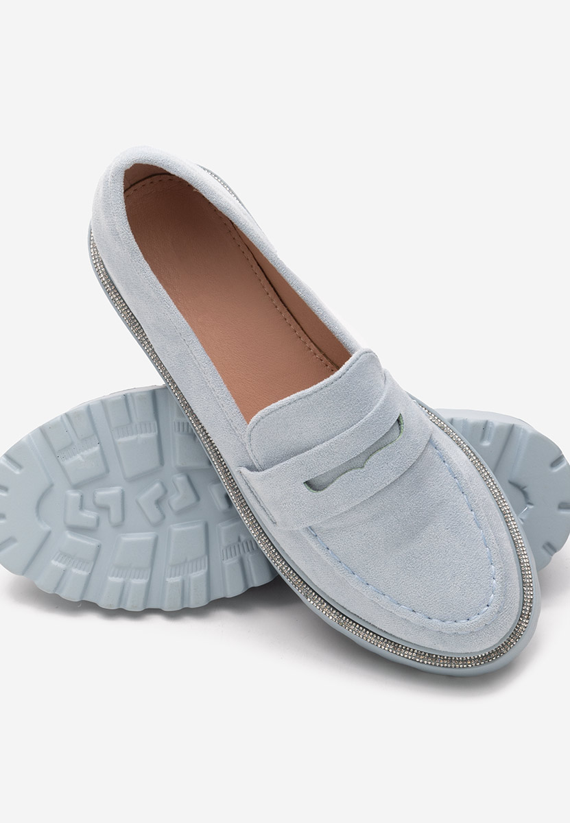 Mocassins à semelle épaisse bleus Tirra V2