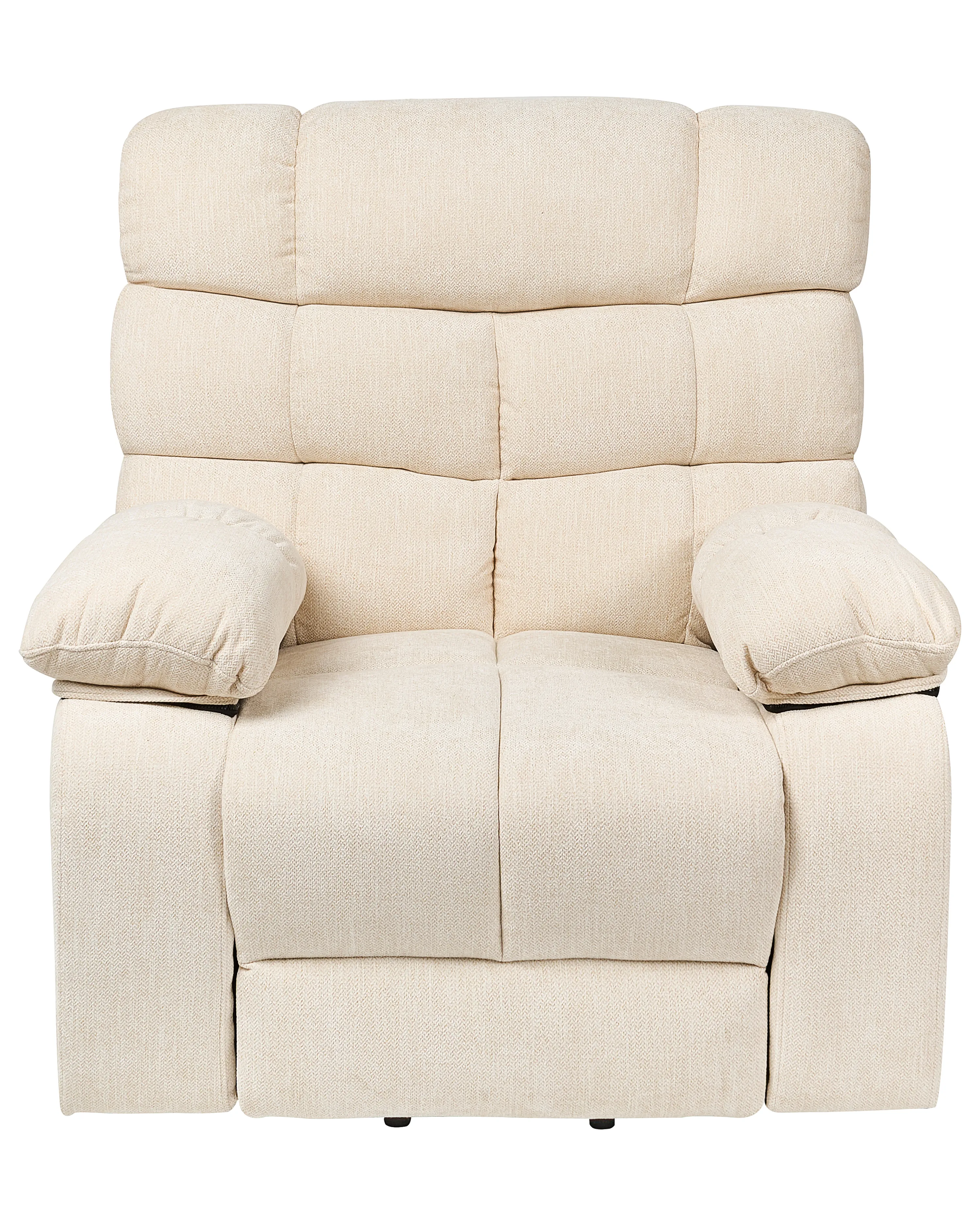 Elektrische relaxfauteuil ARES inclusief voetensteun Stof Lichtbeige