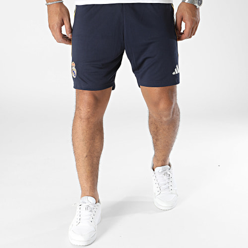 Short Jogging A Bandes Real Madrid HR3800 Bleu Marine