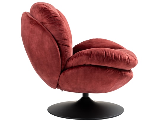 CONCEPT1 - Fauteuil pivotant Topi bordeaux