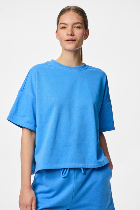 Pieces blauwe dames sweater