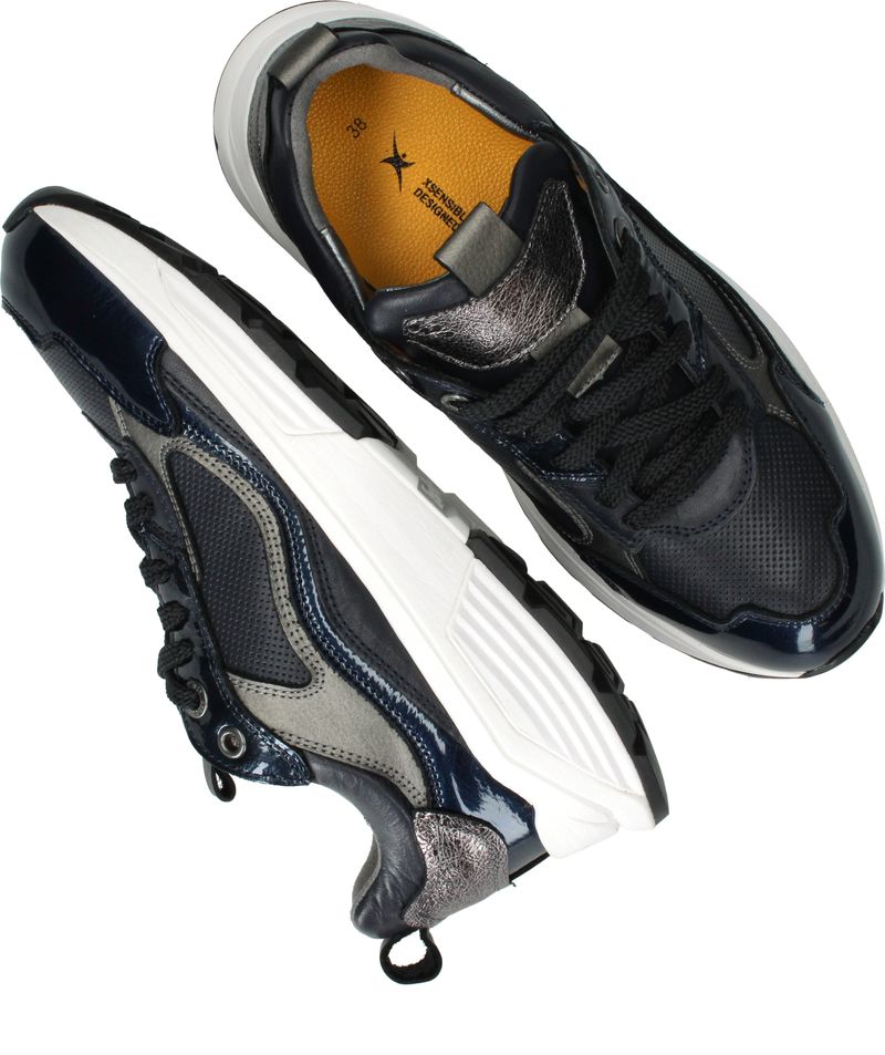 Xsensible Milau Stretchwalker Sneakers Blauw Dames