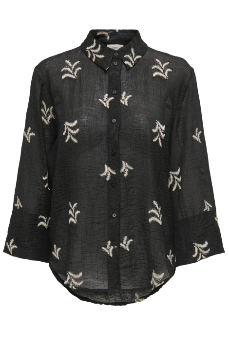 Jacqueline de Yong zwarte dames blouse