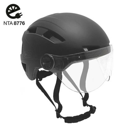 Casque Speed Pedelec avec visière - Casque vélo noir mat