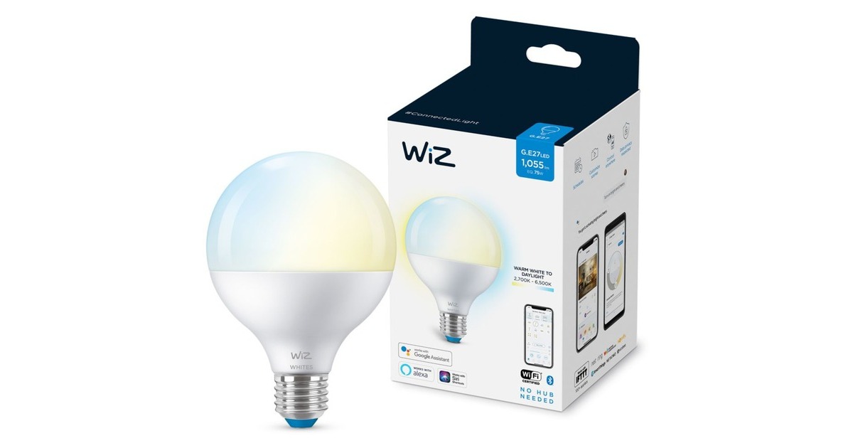 WiZBollamp G95 E27 ledlamp  (Wifi + Bluetooth protocol)