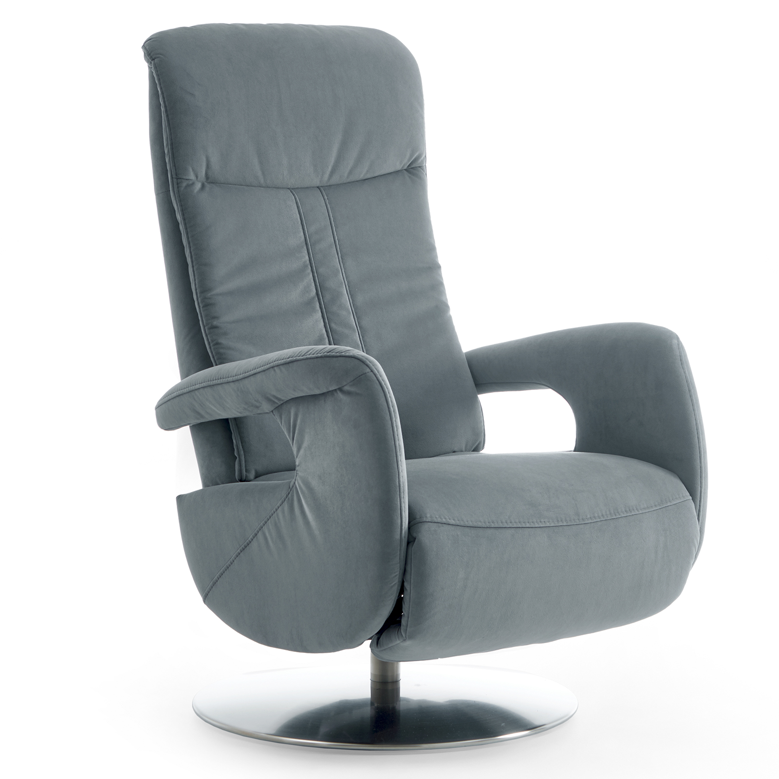 polsterpower Relaxchair - denim - mit Kopfteilverstellung