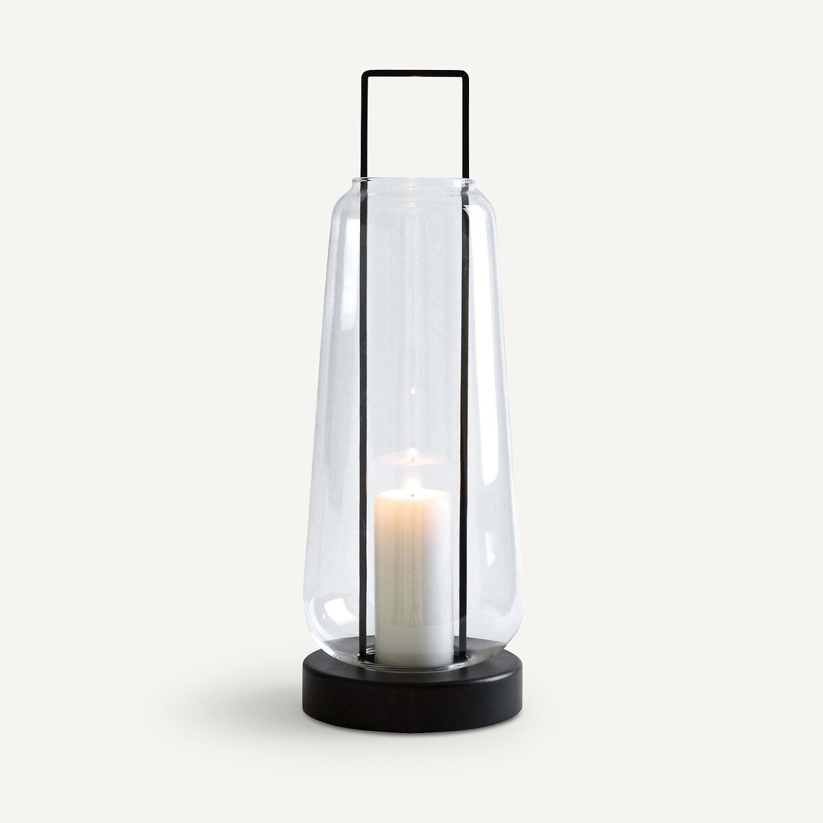 AM.PM<br>Lanterna de vidro e metal com 53 cm de altura, Yoroko