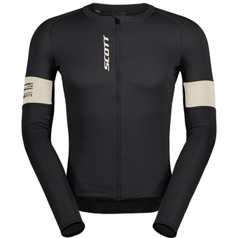 Scott Endurance Pro Langarmtrikot Black / Cotton White Herren