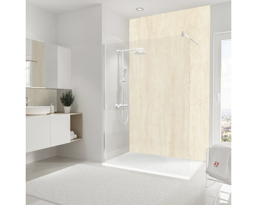 SCHULTE DecoDesign douchewandpaneel, steenlook, kalksteen, soft touch, 255 x 150 cm, D19015254 852