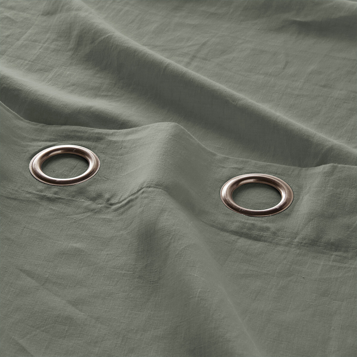LA REDOUTE INTERIEURS<br>Cortina de linho lavado com ilhós Onega