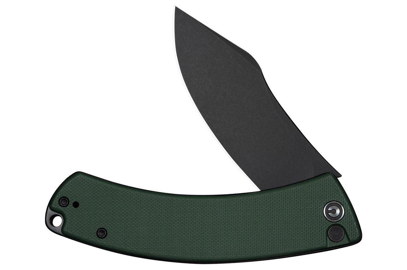 Civivi Outlaw Muk C24079-3 Blackwashed 14C28N, Green G10, zakmes