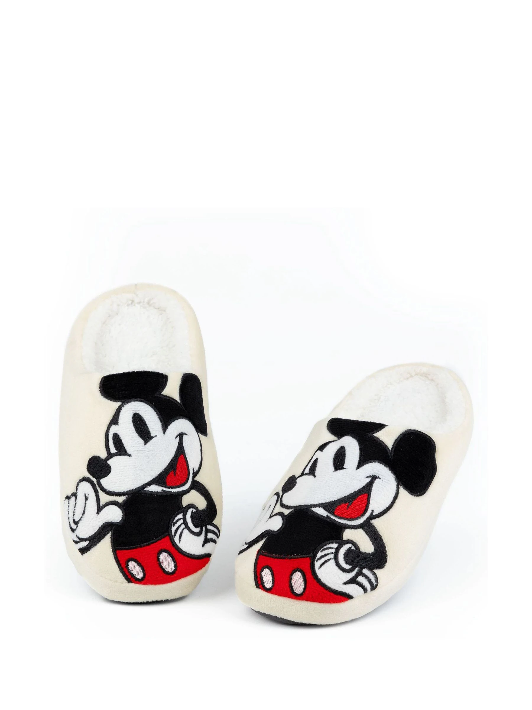 Crème met Mickey Mouse - Vanilla Underground Adult Winter Slippers