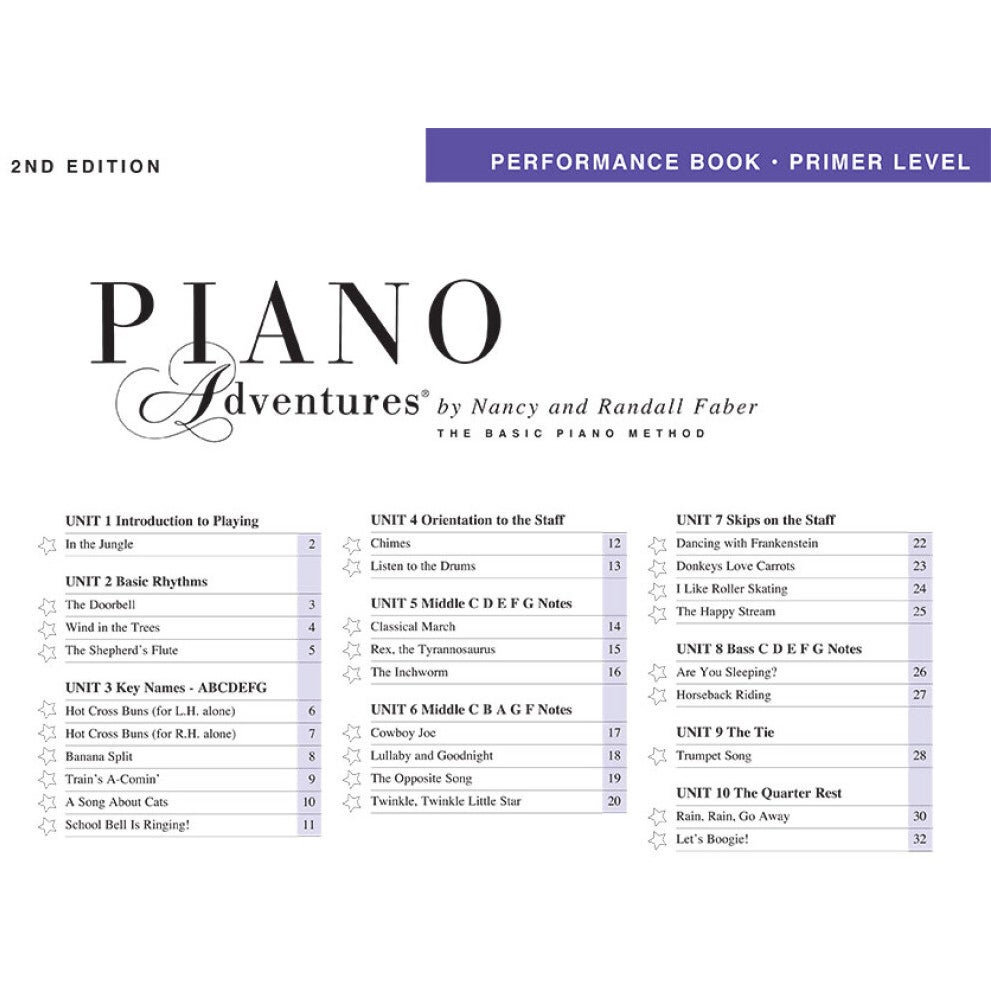Hal Leonard Piano Adventures Performance Book Primer Level 2nd Edition pianoboek