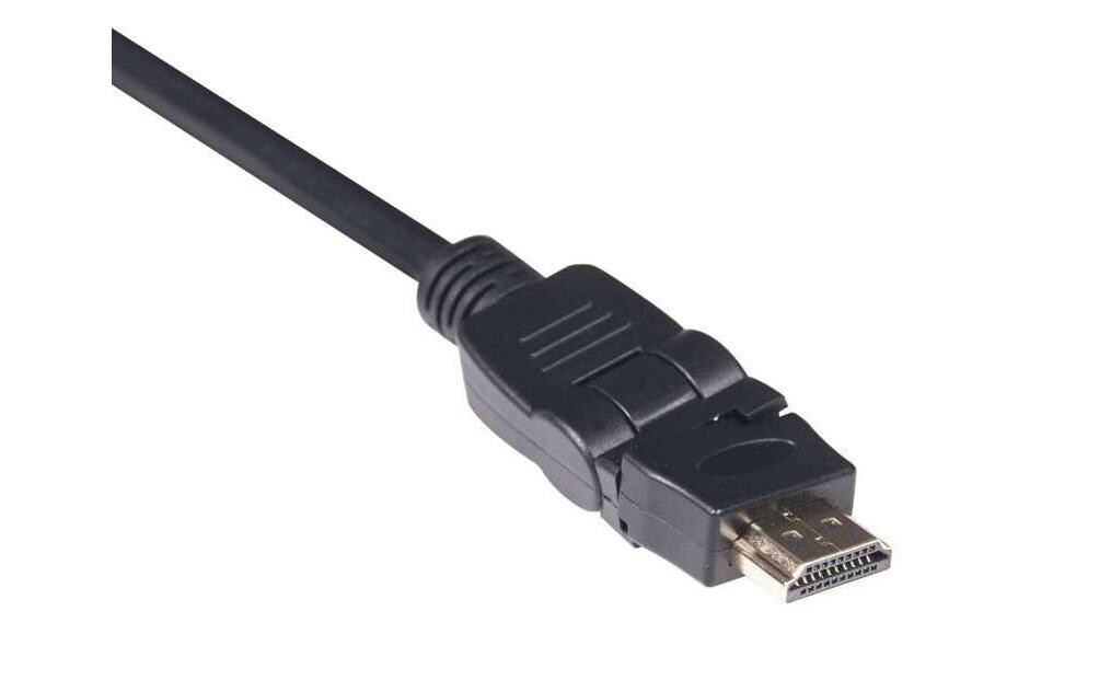 Kabel drehbare SteckerHDMI 2.0 4K60Hz UHD Kabel 360°, drehbar, 2 Meter, Stecker/Stecker