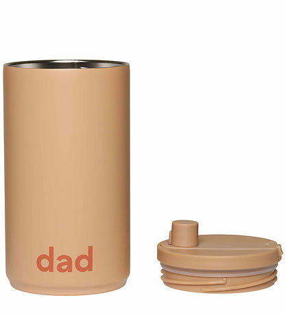 Design Letters Thermo Becher - Travel - 350 ml - Beige m. Papa