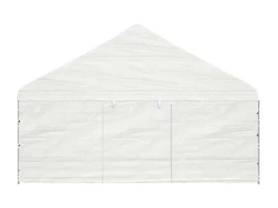Belvédère avec toit blanc 8,92x5,88x3,75 m polyéthylène