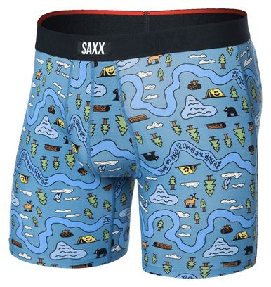Boxer Saxx Vibe Xtra Fly Take The Trail Bleu Clair Homme