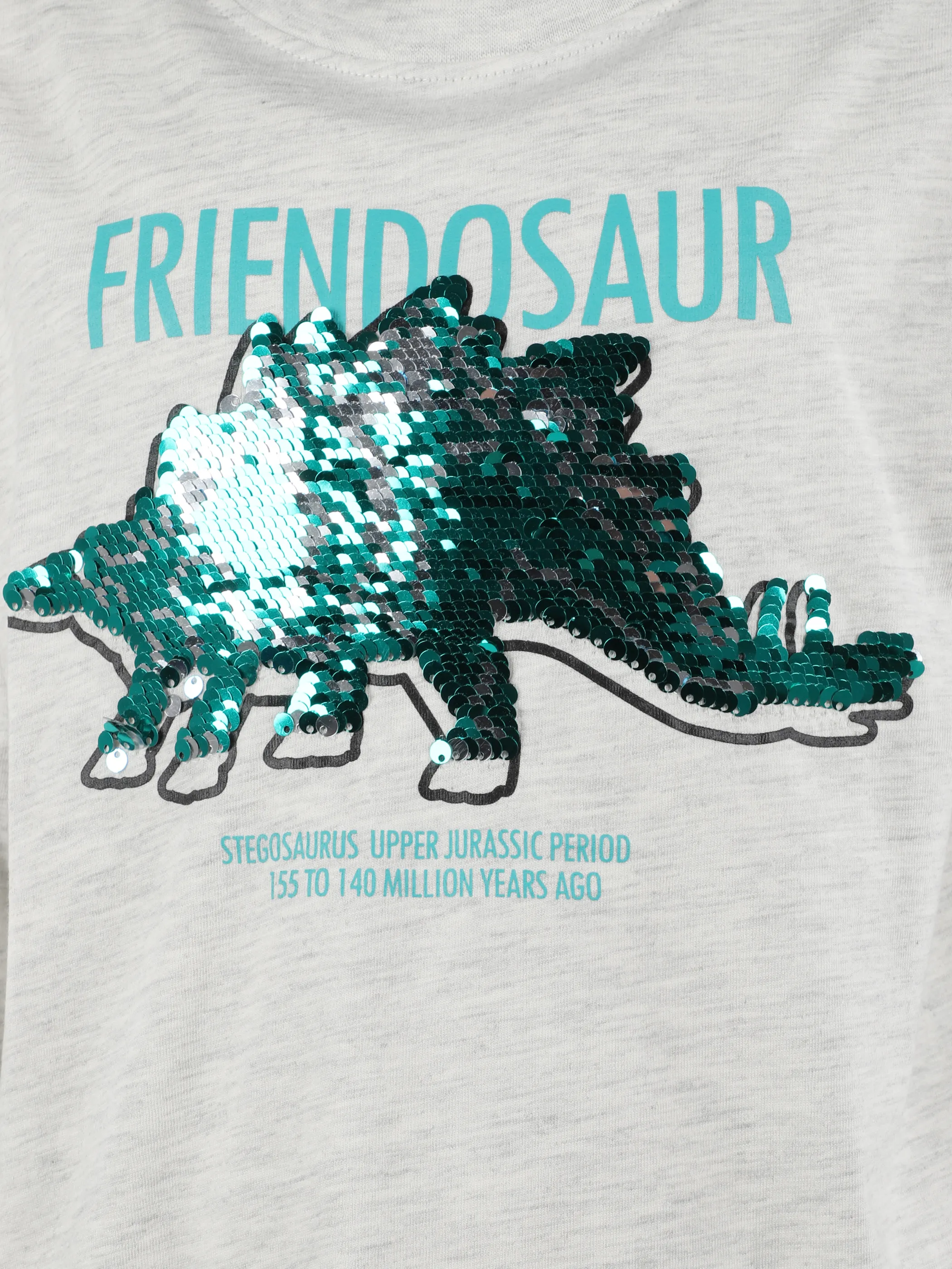 Jungen Langarmshirt mit Paillettenmotiv und Print