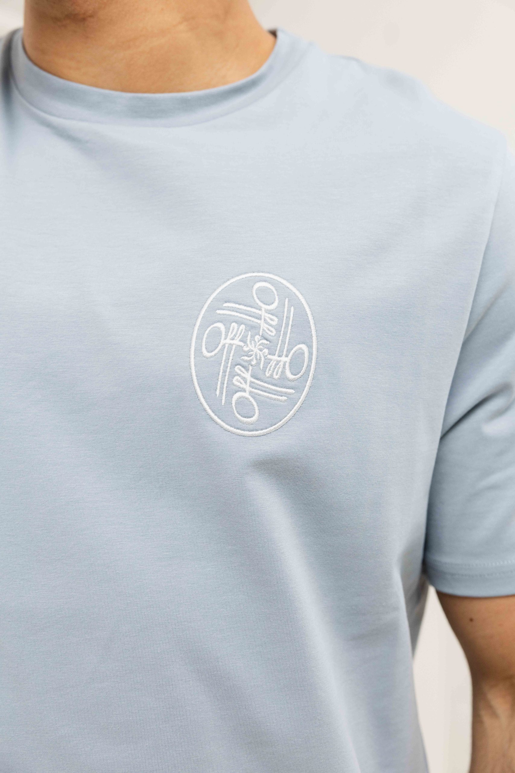 Off The Pitch Never Settle T-Shirt Heren Grijs
