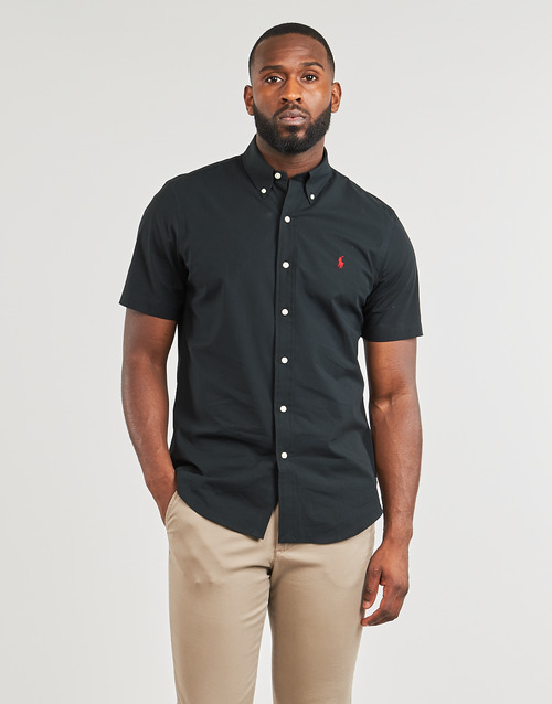 Polo Ralph Lauren - CHEMISE COUPE DROITE EN POPELINE UNIE Negro / Polo / Negro