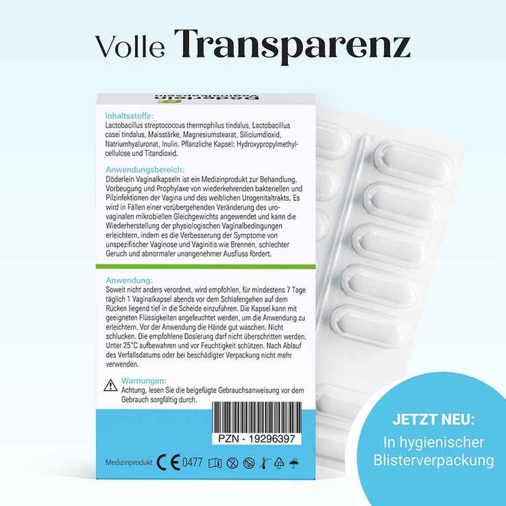Döderlein Vaginalkapseln mit Milchsäurebakterien, 15 St