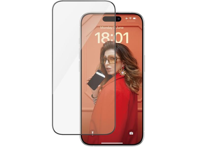 Panzerglass Displayschutz Ultra Wide Fit iPhone 15 Pro Display-Schutzfolie mit Applicator für das Apple iPhone 15 Pro