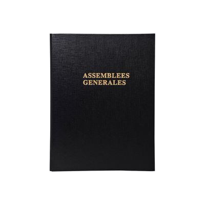 Exacompta - Reliure Délibérations des assemblées générales 4 anneaux