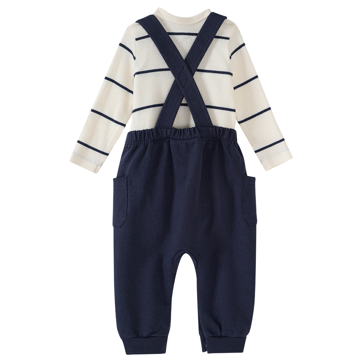Topomini Pure Collection Newborn Strampler mit Langarmbody im Set dunkelblau