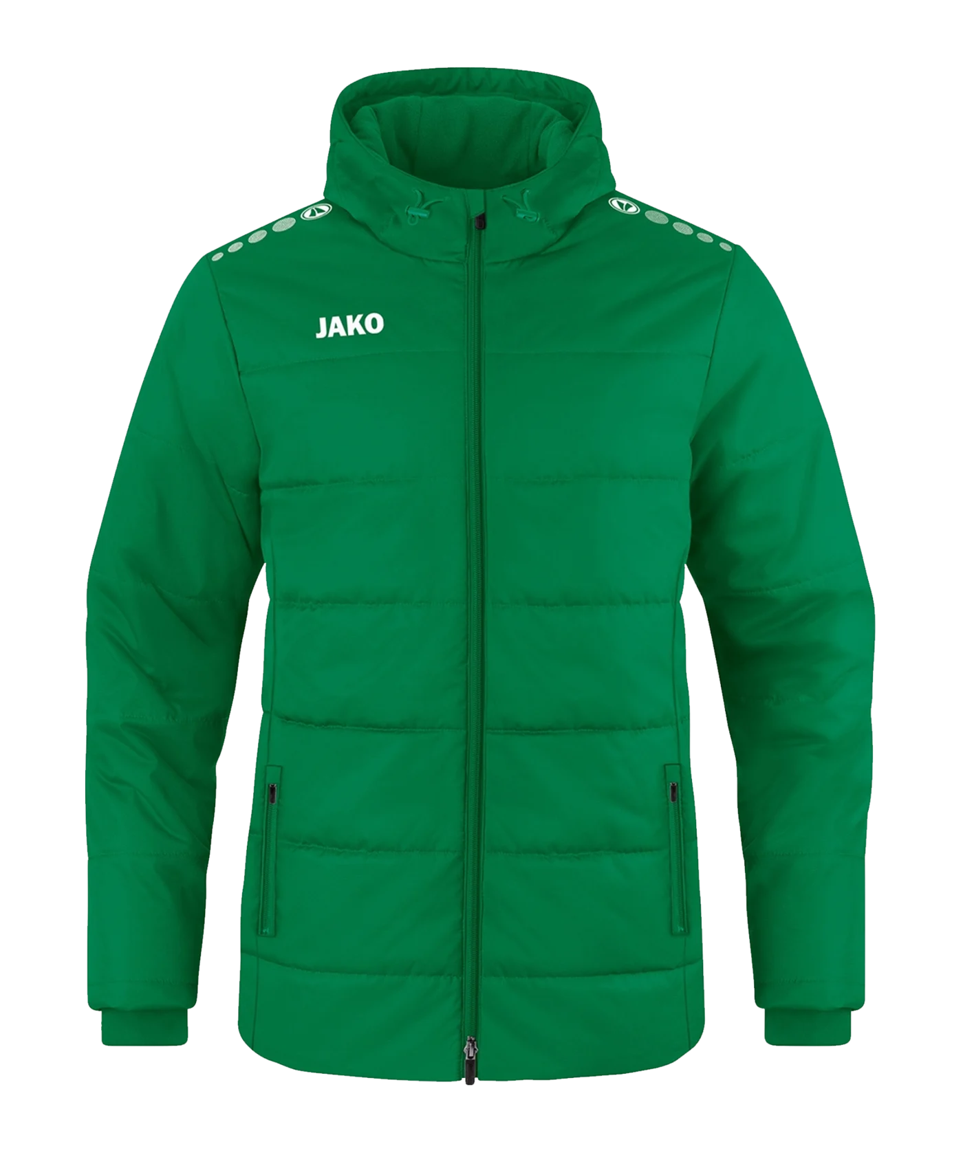 JAKO Team Coach Kapuzenjacke Kids Grün F200
