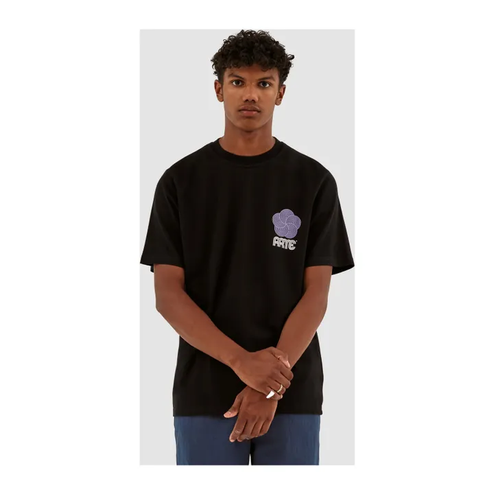 Arte Antwerp T-shirt Circle Flower | Noir