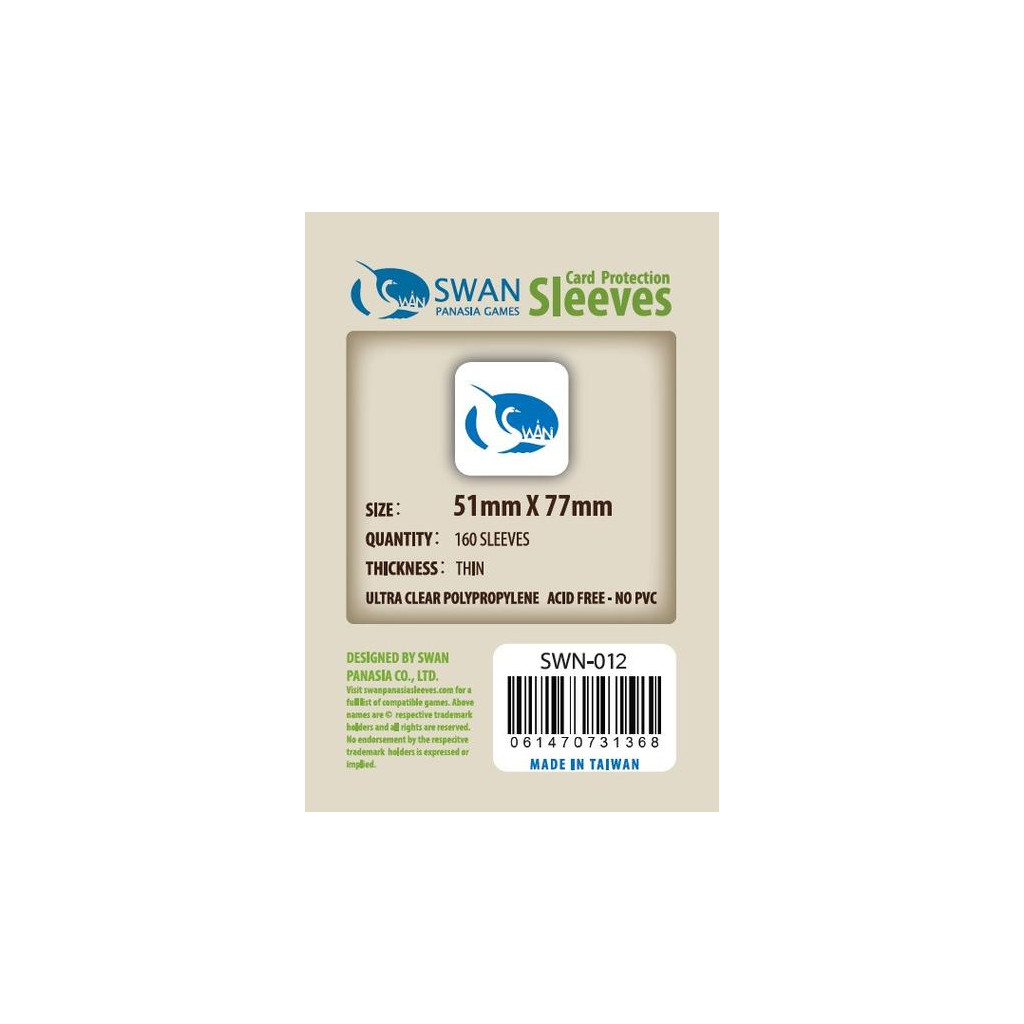 Swan Panasia - Card Sleeves Standard - 51x77mm - 160p