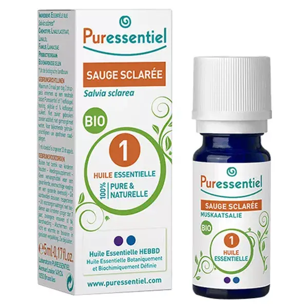Óleo Essencial de Sálvia Esclareia Orgânica Puressentiel 5ml