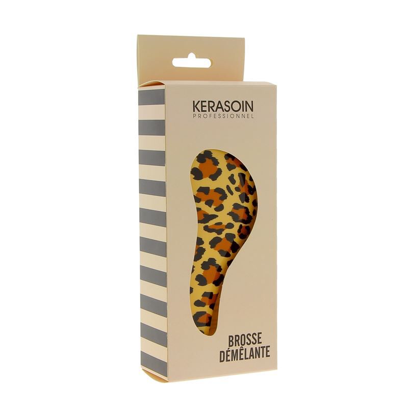 Brosse à cheveux démêlante léopard