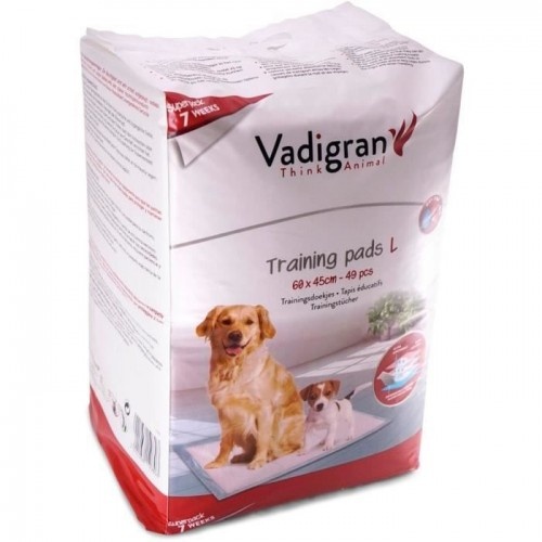 Tapete de treinamento e educação Vadigran, branco, 49 peças, para cães.