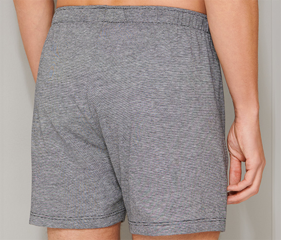 2 SCHIESSER Boxershorts aus Baumwolle, schwarz und grau