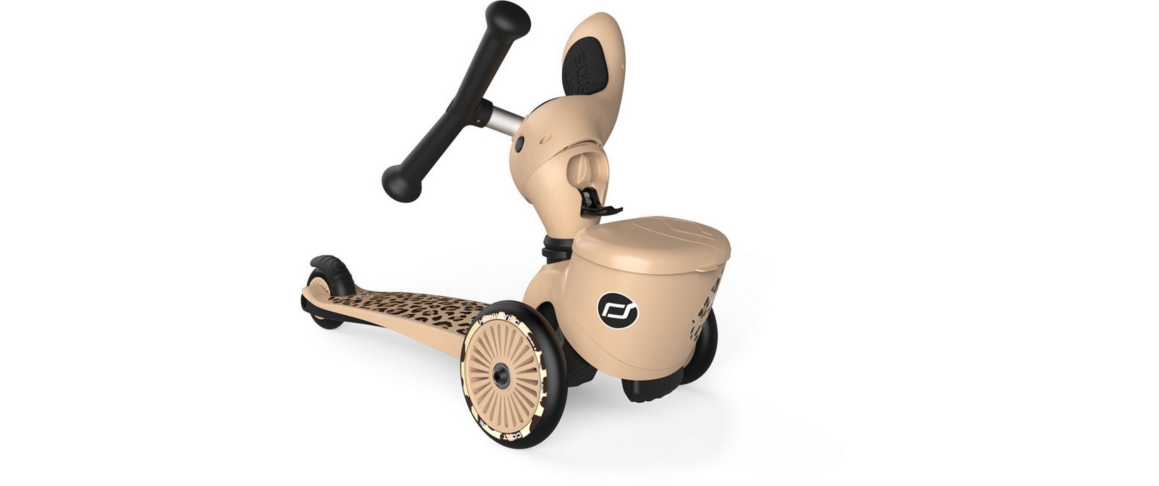 Scooter Leopard Beige<br>Scooter mit Sitz