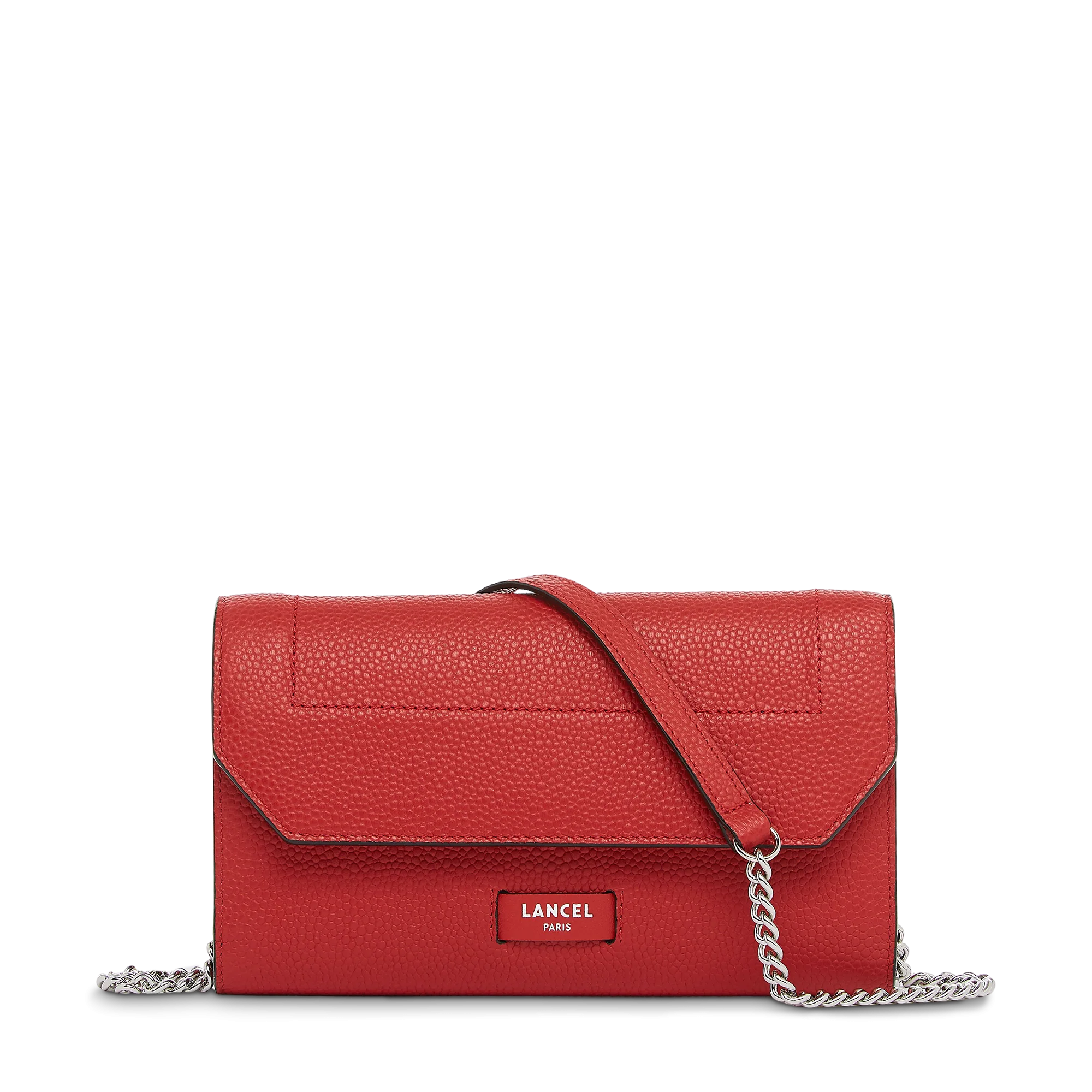 Portefeuille chaîne Ninon de Lancel-Rouge Lancel