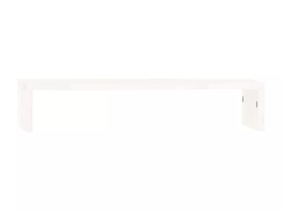 Support de moniteur Blanc 50x27x10 cm Bois de pin solide