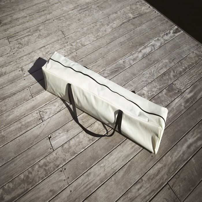 Tonnelle carrée Easy ouverture téléscopique blanc écru 8,8 m²
