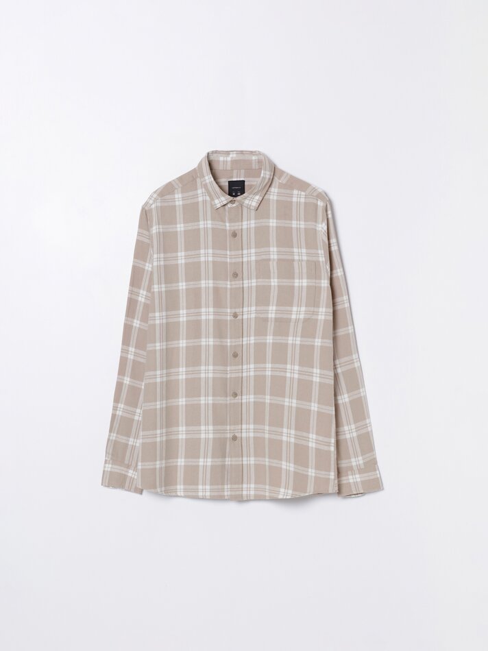 Camisa xadrez - Bege
