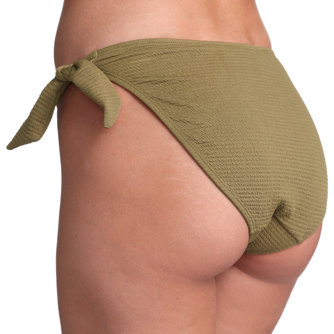 Gina Benotti Damen Bikinislip aus Strukturstoff oliv