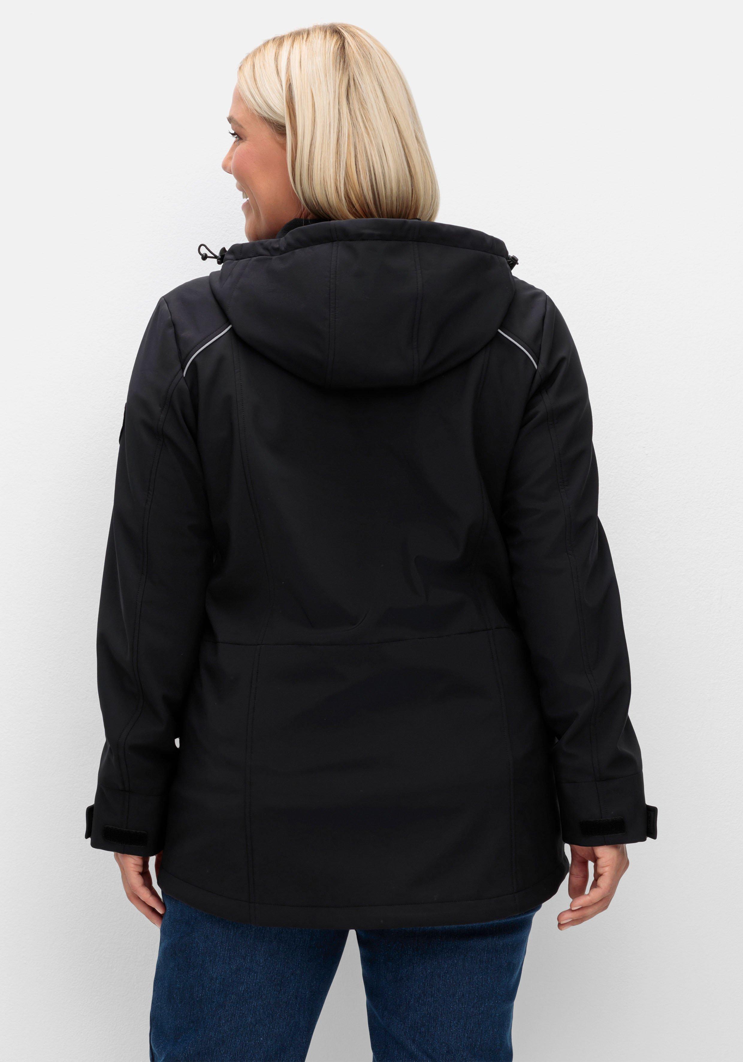 Skijacke aus Softshell, wasser- und windabweisend