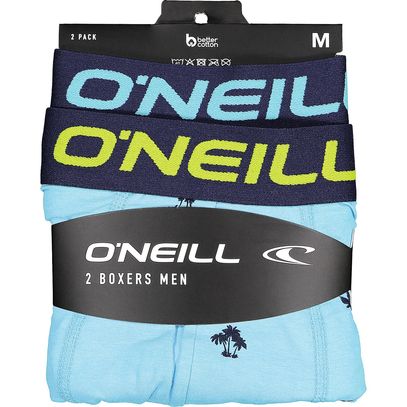 O'Neill Herren-Boxershorts, 2er-Pack XL, türkis