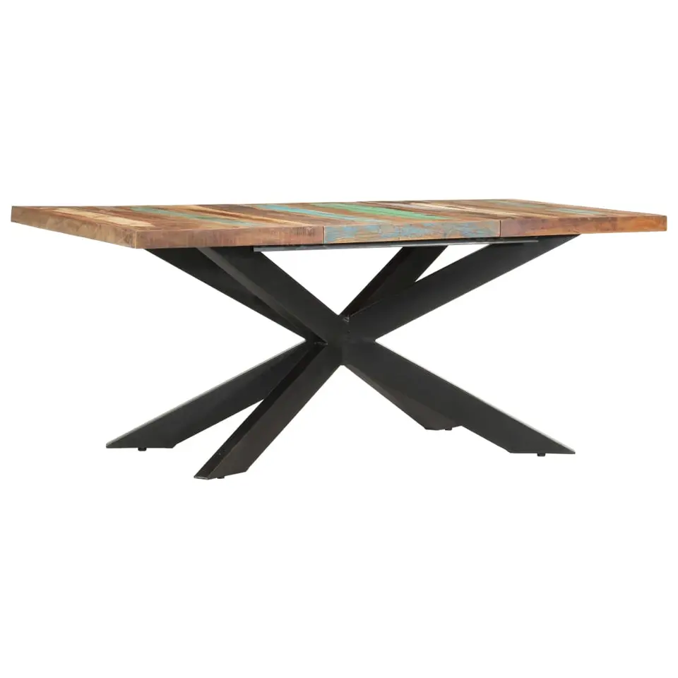 vidaXL - Eettafel - Bruin - Gerecycled hout