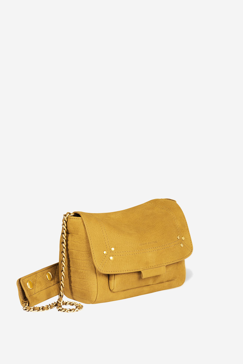 Lulu S croco leather crossbody