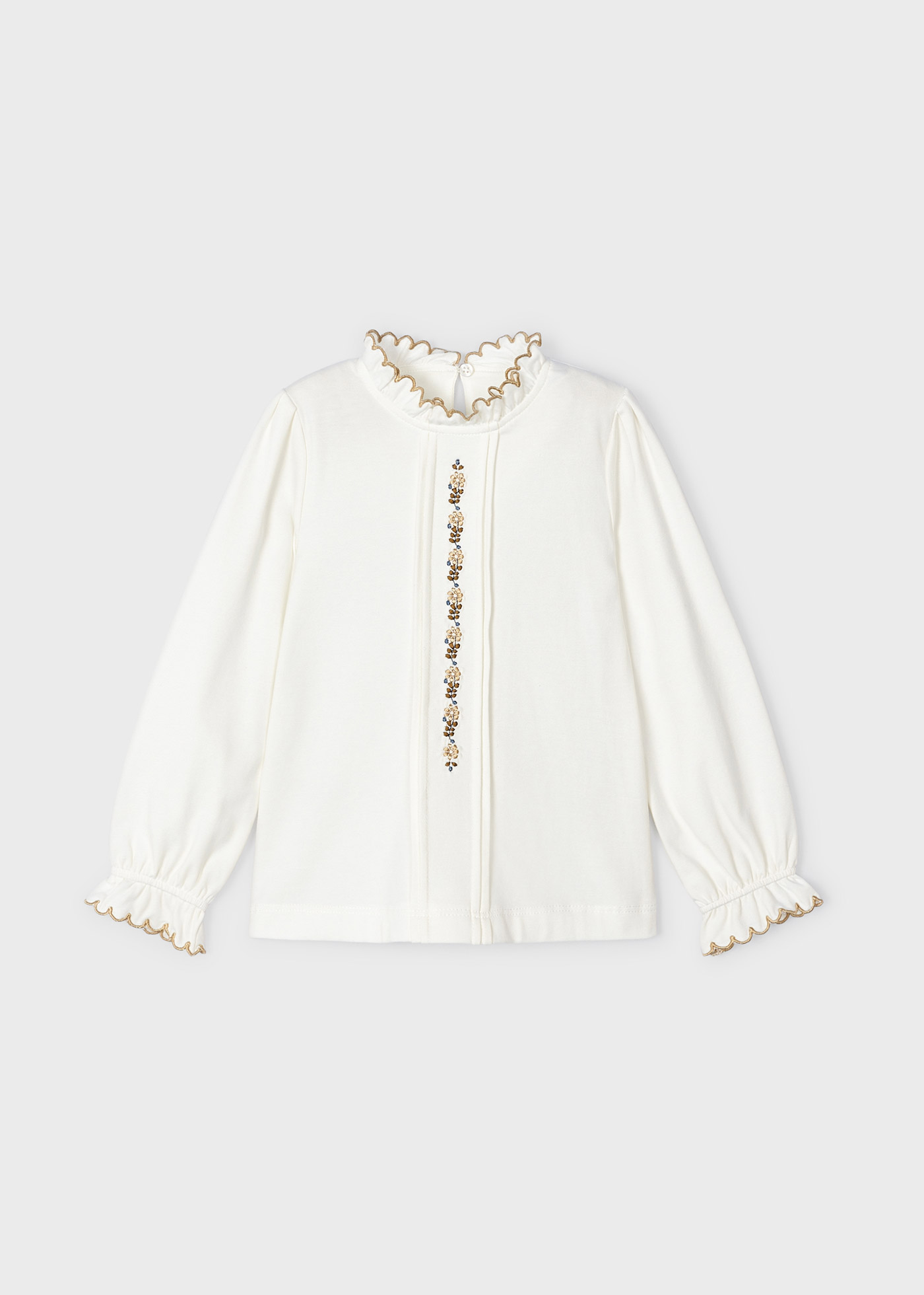 Blusa bordada Better Cotton para meninas