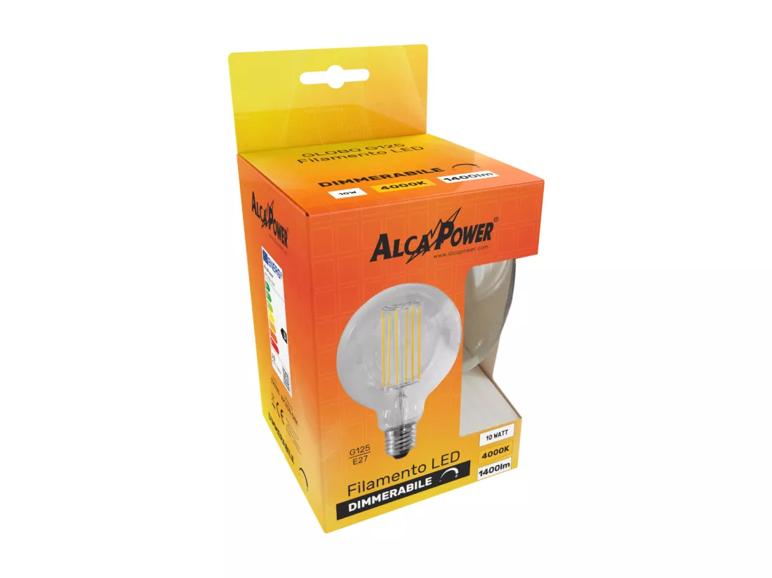 Ampoule LED Globo G125 à intensité variable 10W 4000K E27