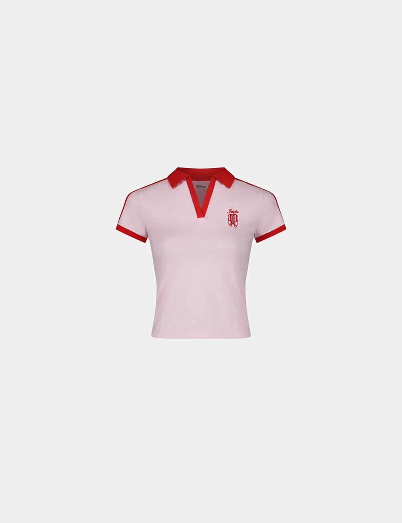 Polo avec logo U rose