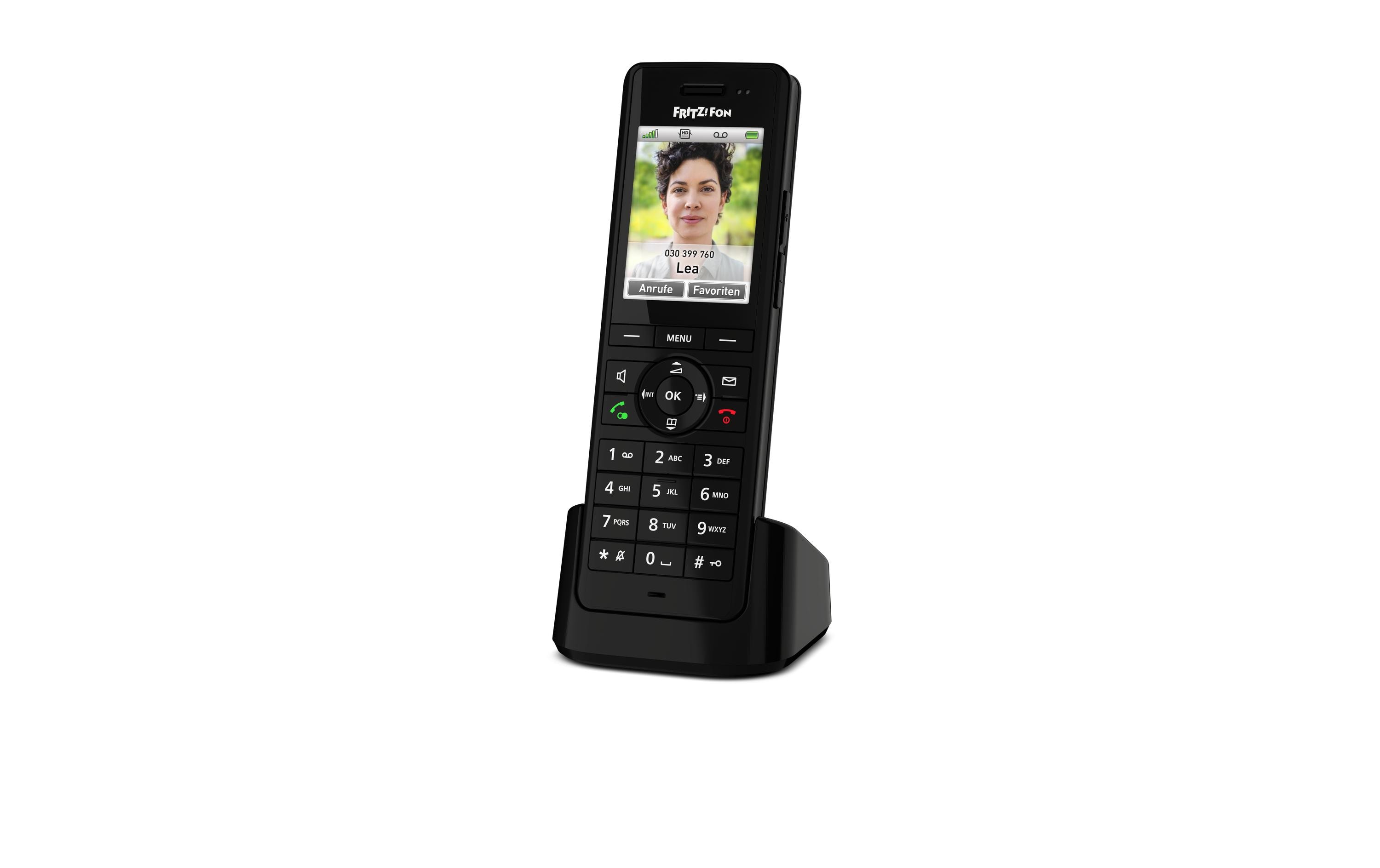 Mobilteil FRITZ!Fon X6 SchwarzDas Multitalent für Telefonie und Smart Home